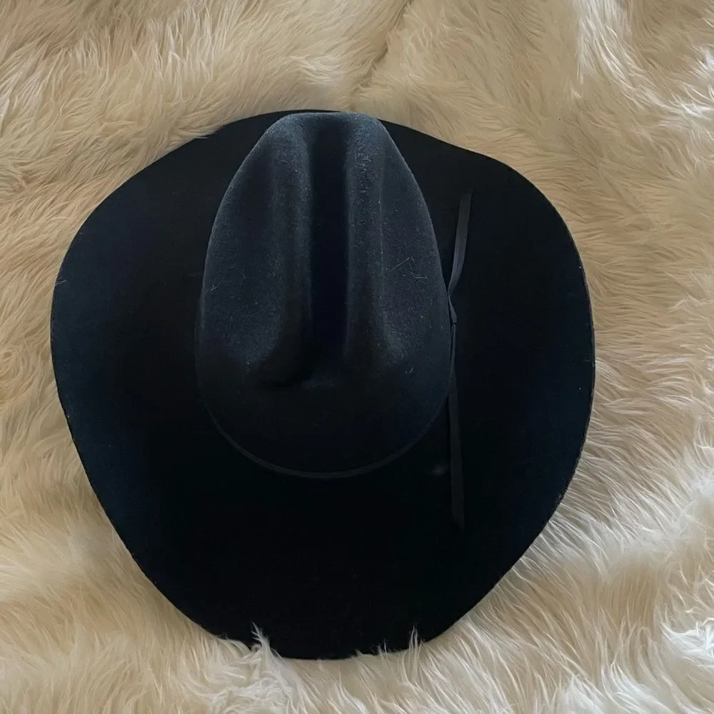 Black  cowboy  hat - Picture 9 of 12